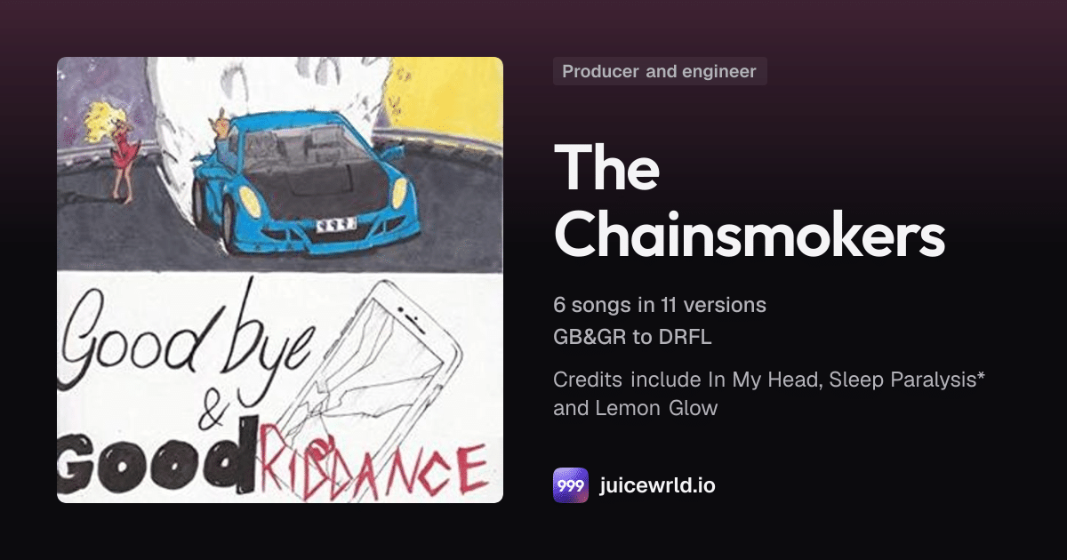 The Chainsmokers: Juice WRLD credits | juicewrld.io